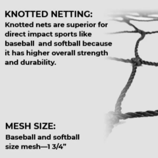 The 'Split Cage' #96 Polyester Cage Net By JUGS Sports (Net Only) - Image 3