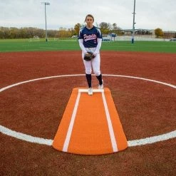 Non-Slip 10'x3' Pro Spiked Mat With Lane Stripes By Portolite