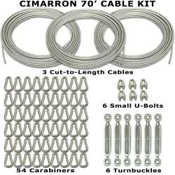 Cable Kit For 70' Batting Cage Installation By Cimarron - Image 2